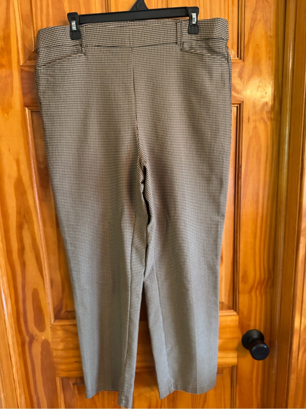 Rafaella Brown Houndstooth Ankle pant